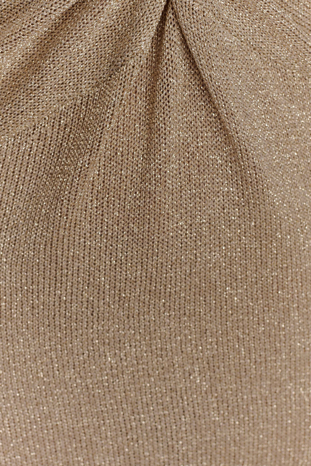 Gracelyn Twisted Metallic Knit Maxi Dress - Gold