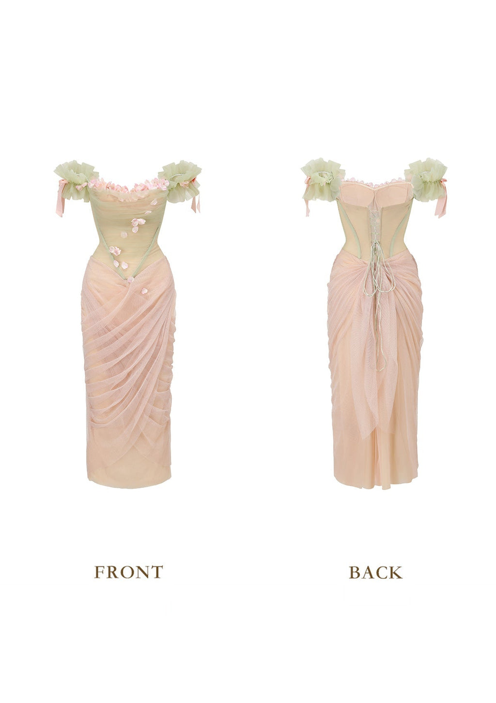 écoute Les Fleurs Tomber Dress
